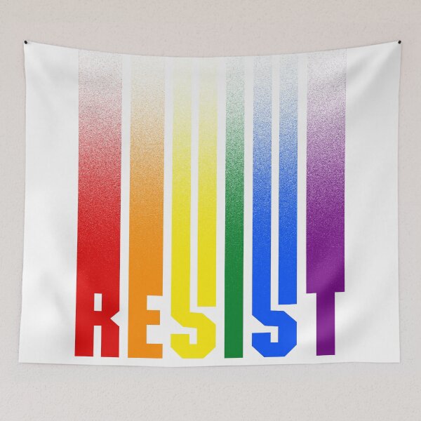 Item preview, Rainbow Bands Resist Gay Pride Colors designed and sold by Handstand365.