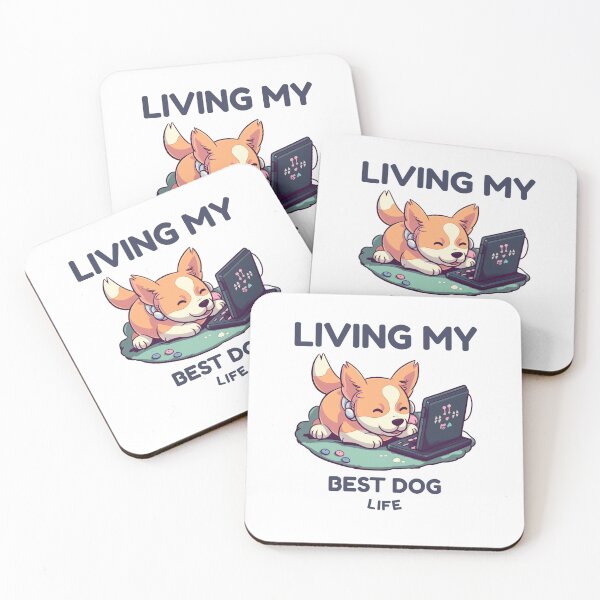 Item preview, Living My Best Dog Life Funny Dog Shirt  designed and sold by ngedupdorjee.