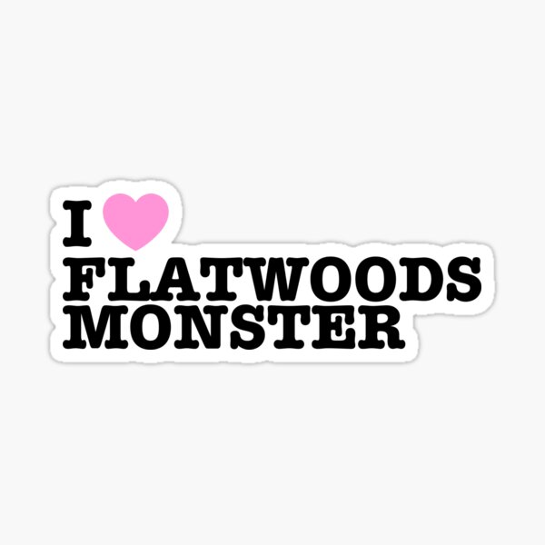 Item preview, I heart Flatwoods Monster designed and sold by The Dorkerie.