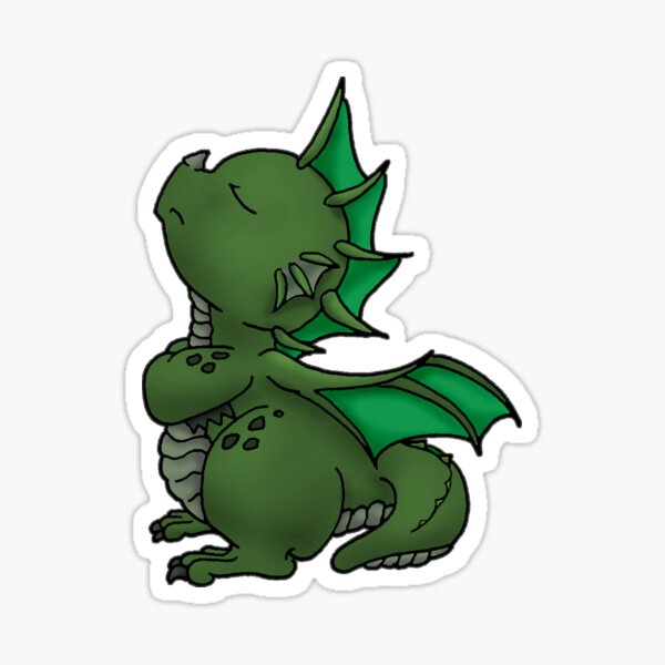 Aperçu de l'œuvre Dragon vert créée et vendue par TheGlassDrow.