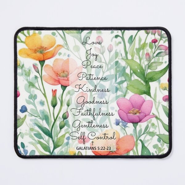 Item preview, Fruits of the Holy Spirit Galatians 5 22-23 Bible Verse Floral designed and sold by Tetete.