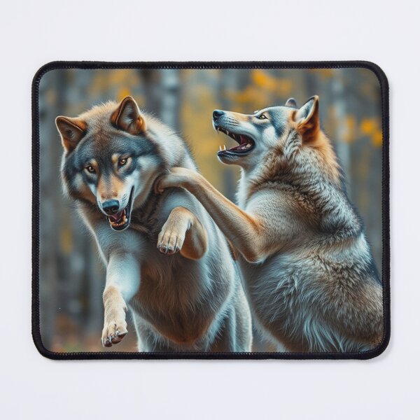 Item preview, Two Playful Wolves designed and sold by Skye Ryan-Evans.