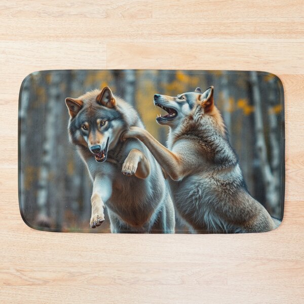Item preview, Two Playful Wolves designed and sold by Skye Ryan-Evans.
