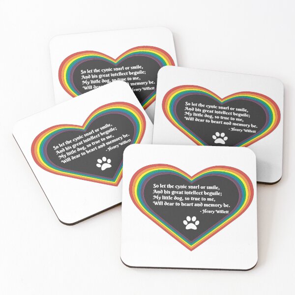 Item preview, Over the Rainbow Bridge Bereavement Tribute Poem for Dog Loss designed and sold by MoePark.
