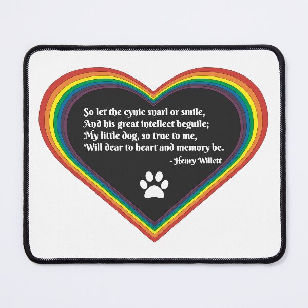 Item preview, Over the Rainbow Bridge Bereavement Tribute Poem for Dog Loss designed and sold by MoePark.