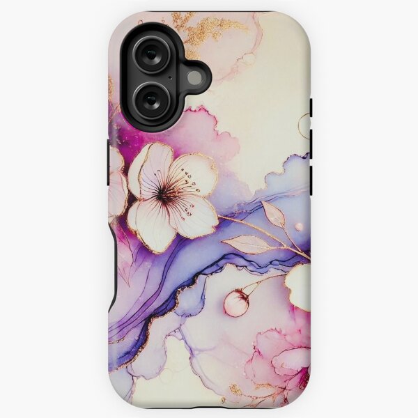 Aperçu de l'œuvre Ethereal x Plum Blossom｜ style artistique à l'encre à l'alcool créée et vendue par PetitsArts.