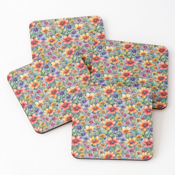 Item preview, River of Watercolor Flowers designed and sold by newbyventures.