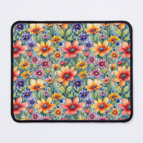 Item preview, River of Watercolor Flowers designed and sold by newbyventures.