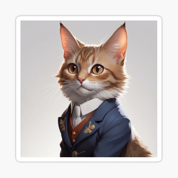 Item preview, Stylish Ginger Moggy Chap designed and sold by Coolkittystuff.