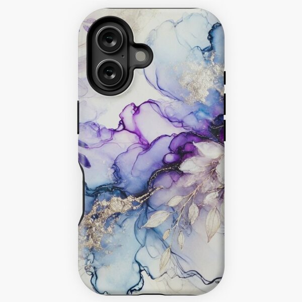 Aperçu de l'œuvre Ethereal x Wisteria｜ style artistique à l'encre à l'alcool créée et vendue par PetitsArts.