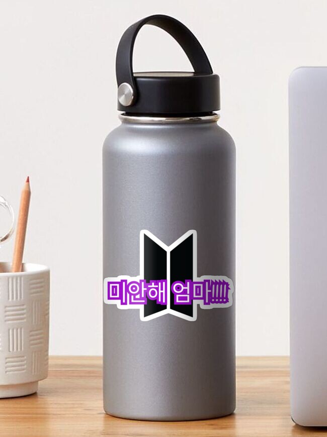 Thumbnail 1 von 3, Sticker, BTS „Mic Drop“-Songtext-inspiriertes Design mit Logo designt und verkauft von daebak-shop.