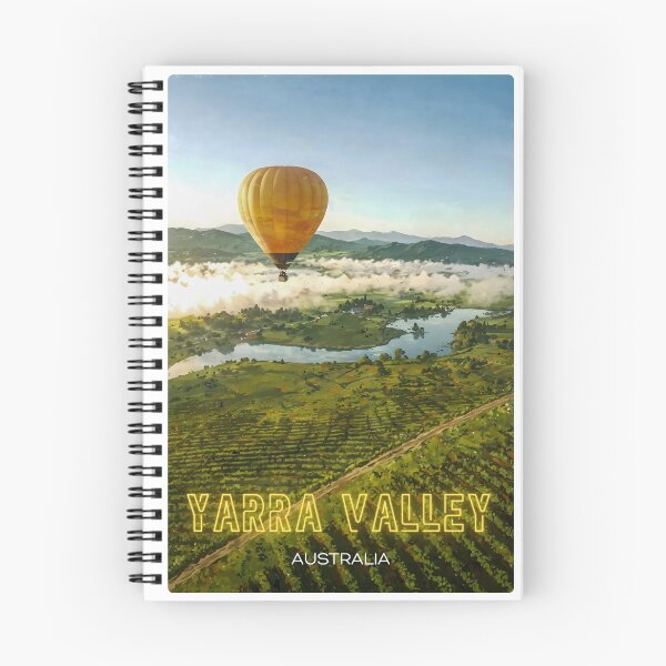 Item preview, Yarra Valley Hot Air Balloon Landscape Sticker – Australian Wine Region Souvenir designed and sold by twentytwo ART souvenir designs.