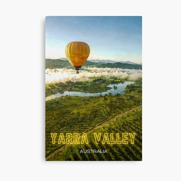 Item preview, Yarra Valley Hot Air Balloon Landscape Sticker – Australian Wine Region Souvenir designed and sold by twentytwo ART souvenir designs.