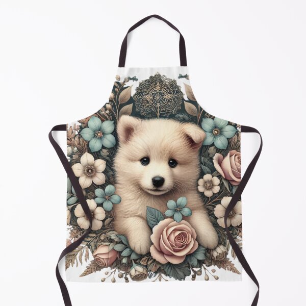 Item preview, Cute Pup In Nordic-Inspired Miller DE Fluer Design designed and sold by Dream Bloom Gallery.