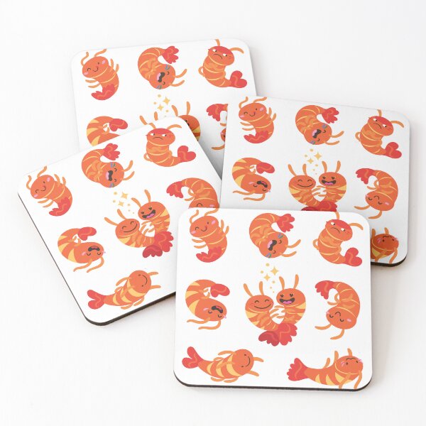 Item preview, Cute cartoon shrimps designed and sold by PenguinHouse.