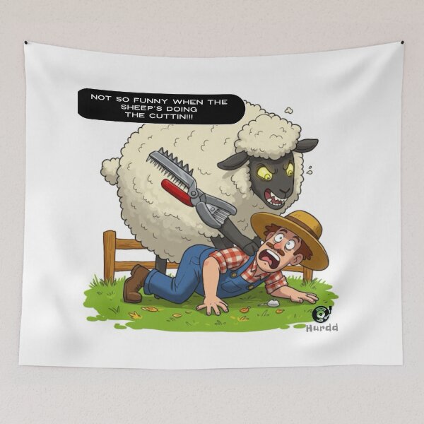 Item preview, Not So Funny/ Sheep designed and sold by Hurdd.