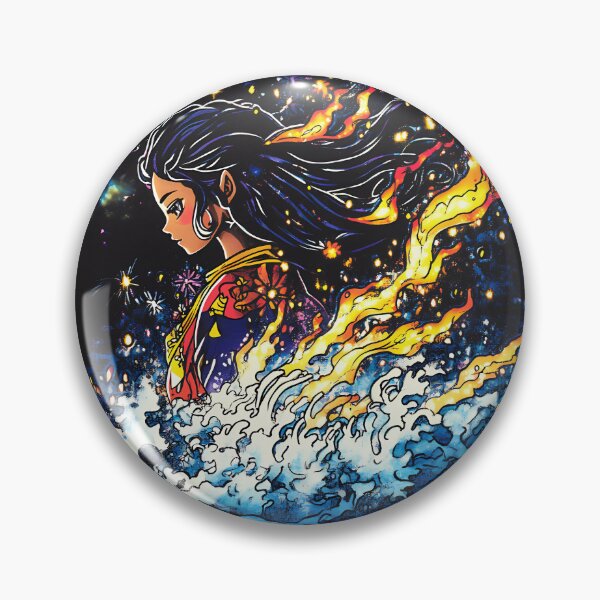 Item preview, Flames of the Celestial Tide designed and sold by MYTHIC PEEL STICKERS.