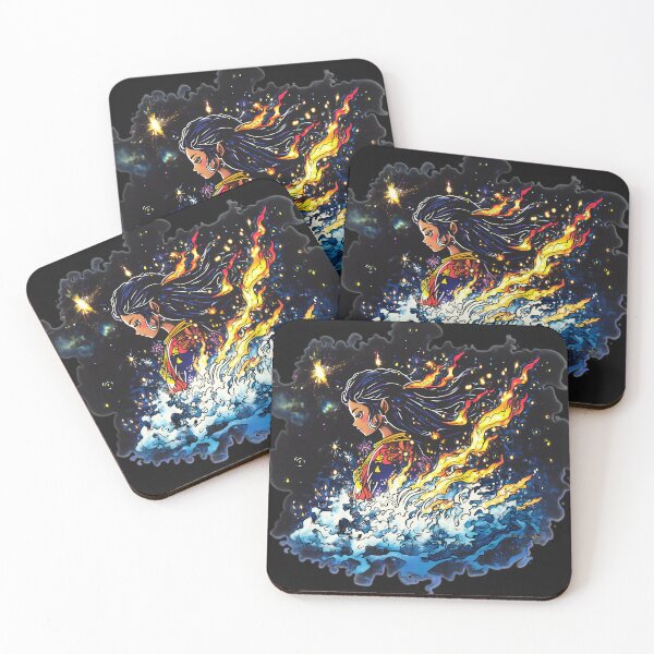Item preview, Flames of the Celestial Tide designed and sold by MYTHIC PEEL STICKERS.