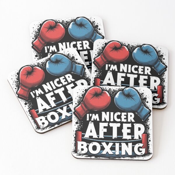 Item preview, I’m Nicer After Boxing - Funny Boxer & Kickboxing Design designed and sold by haitrieuic96.
