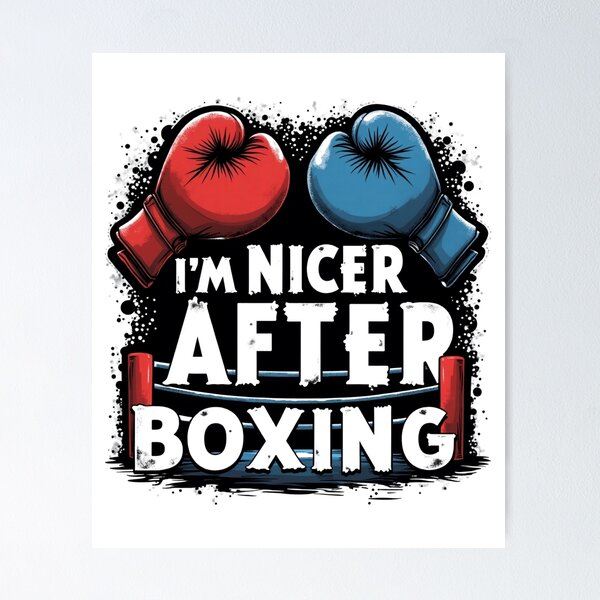 Funny Box Glove Shirt I'm Nicer After Boxing Sarcastic Tee Funny Box Glove Shirt I'm Nicer After Boxing Sarcastic Tee