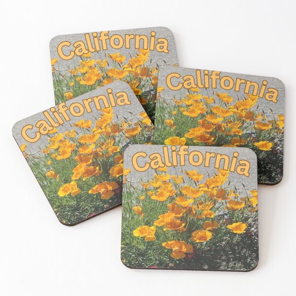 Item preview, California Poppy with California across designed and sold by Lizzilzil.