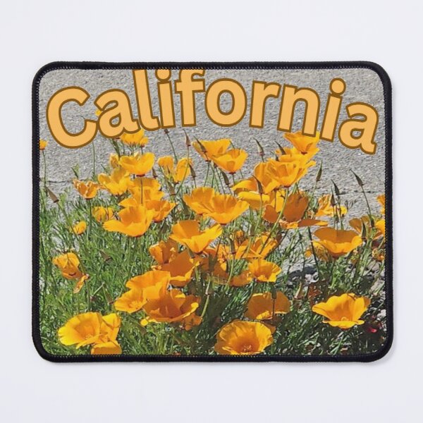 Item preview, California Poppy with California across designed and sold by Lizzilzil.