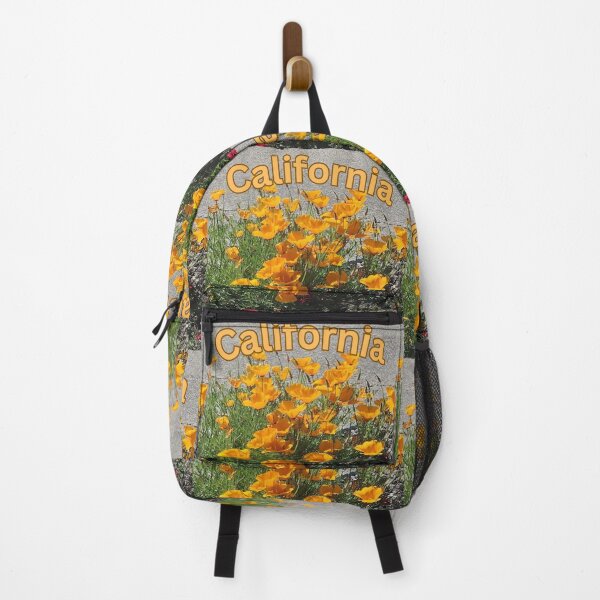 Item preview, California Poppy with California across designed and sold by Lizzilzil.