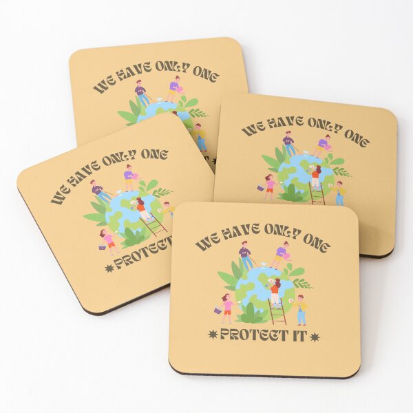 Item preview, Protect Our Planet - Eco-Friendly Awareness Art designed and sold by Coaster Culture Industries.