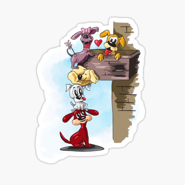Item preview, Teamwork for Love: A Puppy Stack to Reach the Terrace designed and sold by Yellow-Cat.