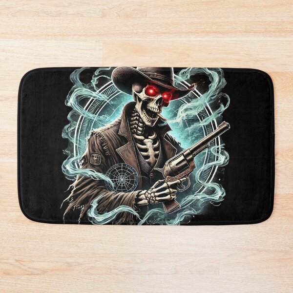 Item preview, Cursed Gunslinger Skeleton – Haunted Western Outlaw designed and sold by ZingZone.