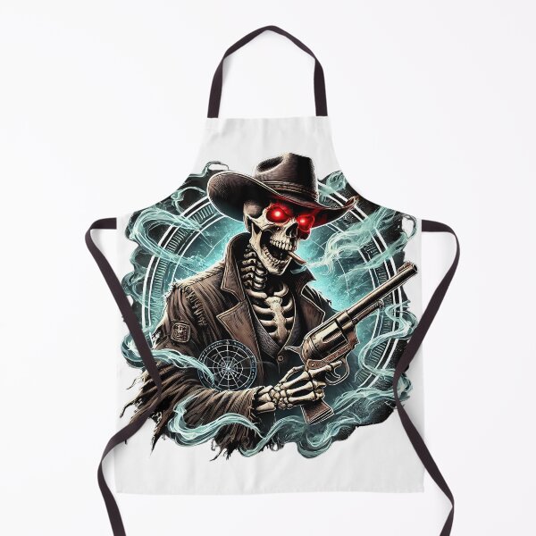 Item preview, Cursed Gunslinger Skeleton – Haunted Western Outlaw designed and sold by ZingZone.