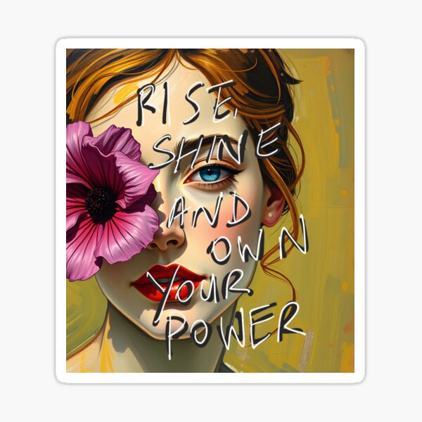 Item preview, Rise, Shine And Own Your Power designed and sold by LeahJustyceArt.