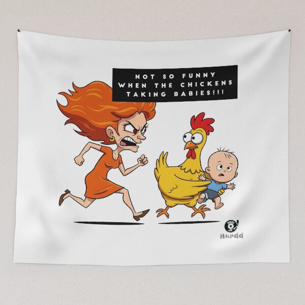 Item preview, Not So Funny/Chicken designed and sold by Hurdd.