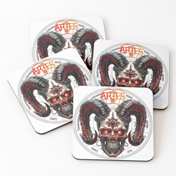 Item preview, Dark Zodiacs - Aries (March 21 – April 19) Bold and fiery designed and sold by Designs by Modem.