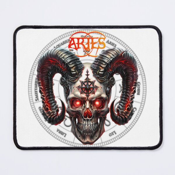 Item preview, Dark Zodiacs - Aries (March 21 – April 19) Bold and fiery designed and sold by Designs by Modem.