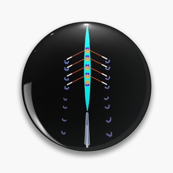 Item preview, Rowing Team Overhead View – Crew Boat Stroke Motion Art designed and sold by Michael van der Hoorn.