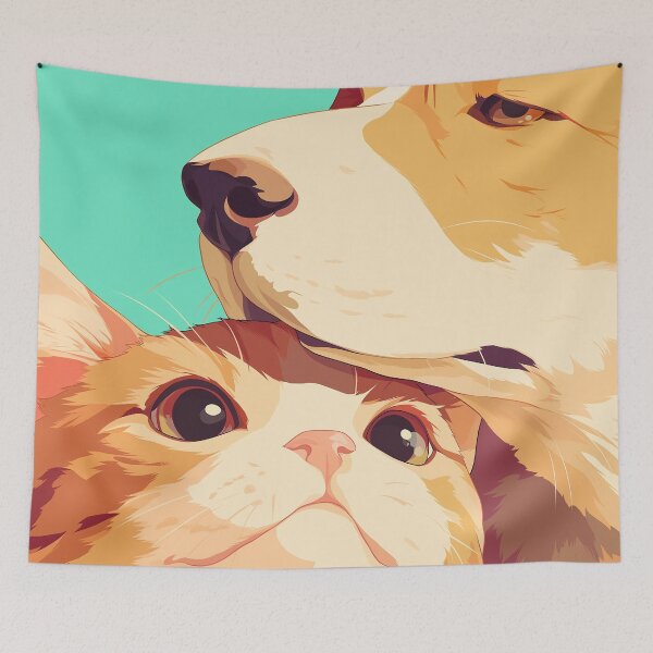 Item preview, An Unlikely Union: A Special Moment Between a Dog and a Cat designed and sold by studio902.