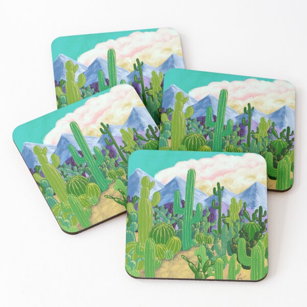 Item preview, Desert Dreams: Vibrant Cactus Garden designed and sold by graceirisart.