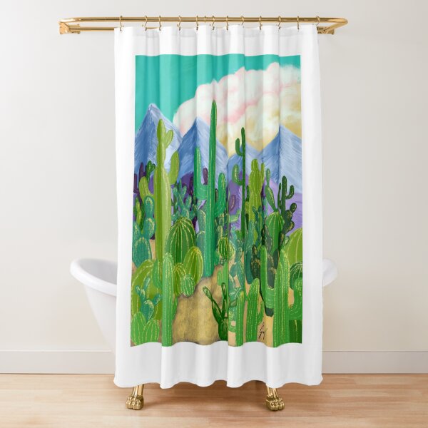 Aperçu de l'œuvre Rêves du désert : un jardin de cactus dynamique créée et vendue par graceirisart.