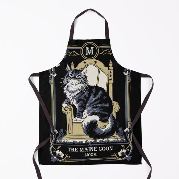 Item preview, Regal Maine Coon Mom - Vintage Cat Throne Art designed and sold by Dazeville Studio1541 .