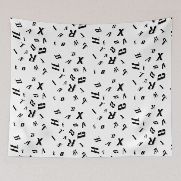 Item preview, All Over Letters V1 designed and sold by Damsel prints.