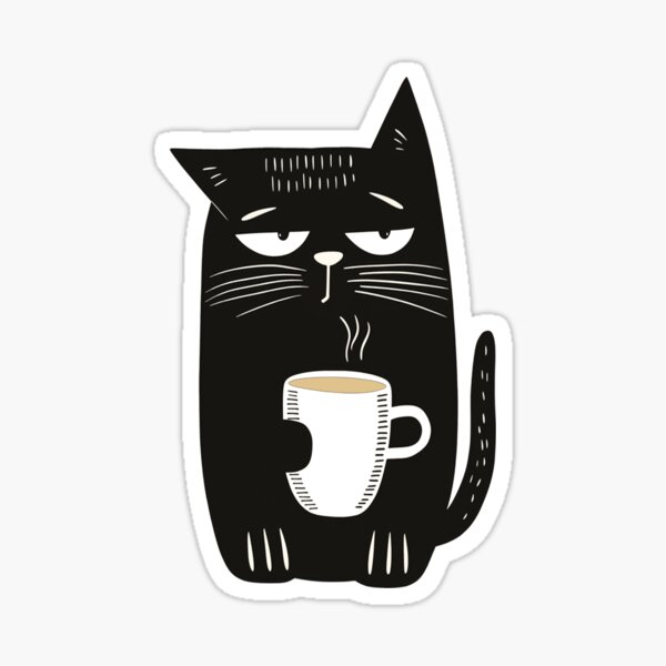Item preview, Fuel Your Day with Caffeine Cat-titude! designed and sold by BelovedLamb.