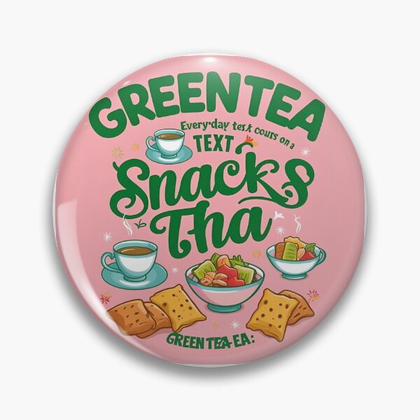 Item preview, Green tea with snacks on pink background designed and sold by Nimkaew.
