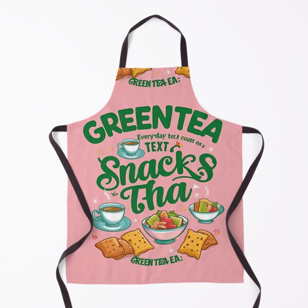 Item preview, Green tea with snacks on pink background designed and sold by Nimkaew.