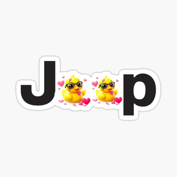 Item preview, Jeep Valentine's Day Rubber Duck designed and sold by 1026Merchandise.