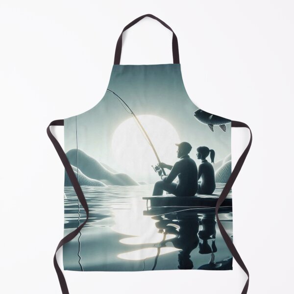 Item preview, Lake Fishing at Sunset: Couple's Shared Hobby designed and sold by choder61.