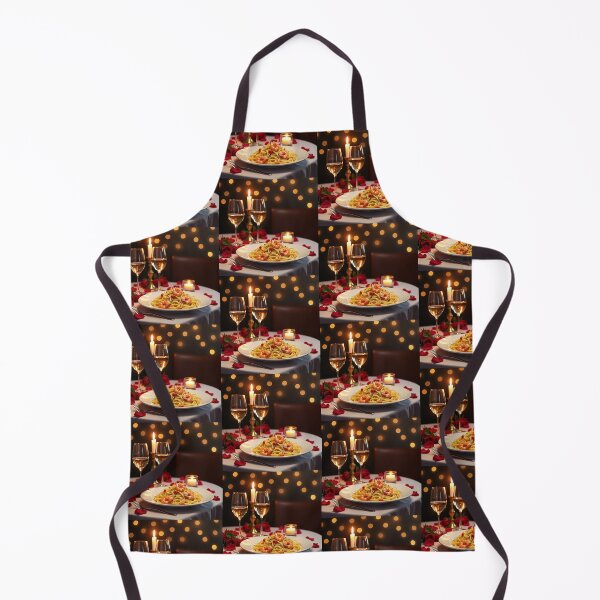 Item preview, Romantic Candlelit Dinner – Fettuccine Alfredo with Shrimp & Wine designed and sold by Srahul.