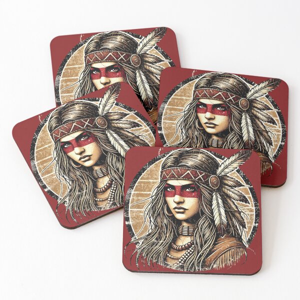 Item preview, Indian native girl navajo sioux designed and sold by BestDetailer.