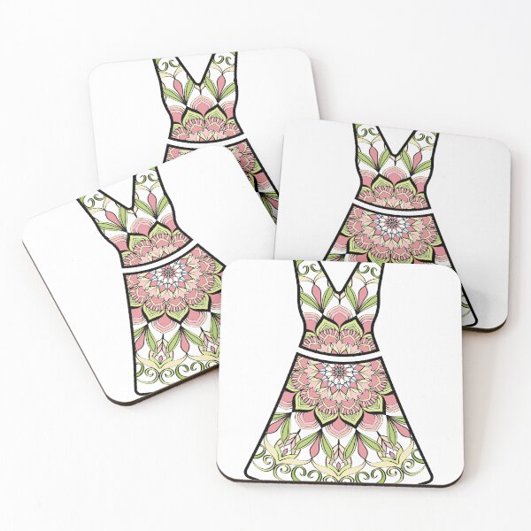 Artikelvorschau, Buntes Mandala-Kleid Beispielaufkleber Puppenkleidung entworfen und verkauft von Bulantanyong.