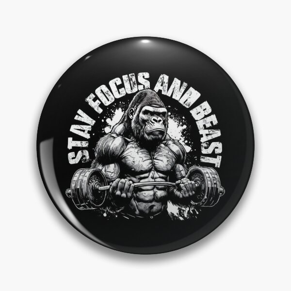 Artikelvorschau, Kraftvoller Muskel-Gorilla beim Langhantelheben – Intensives Gym Beast Workout Design entworfen und verkauft von Colorful-Garden.